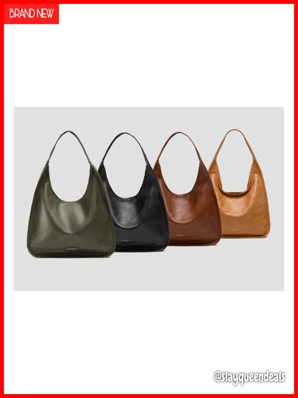 Hobo Purse PU Leather Shoulder Bag Tote Work Travel